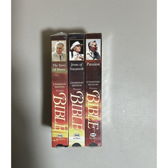 Charlton Hestion Presents the Bible on VHS Lot of 3 - Brand New Sealed - Picture 3 of 3